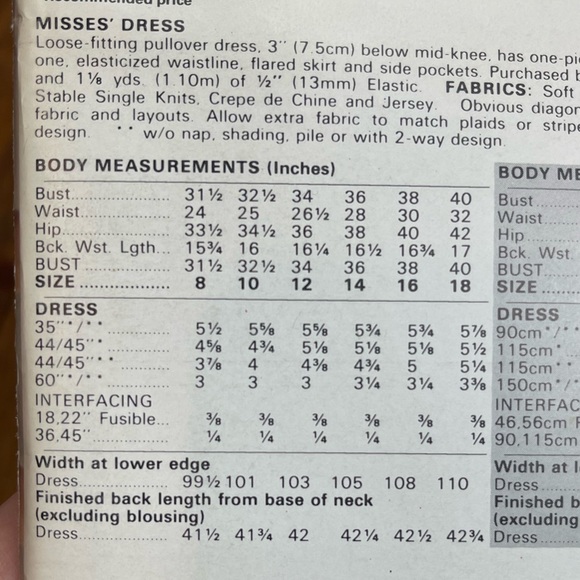 Vintage Butterick See and sew dress pattern 5128 uncut - Picture 4 of 4